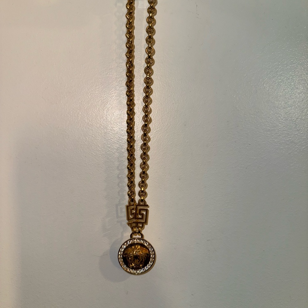 Versace Gold Medusa Pendant Necklace